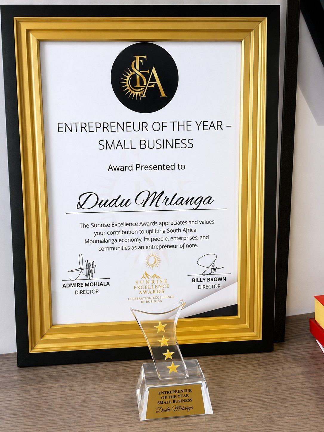 Dudu's Kitchen award